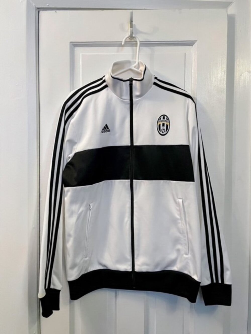 Adidas Juventus FC Training Jacket Black & White Size Large